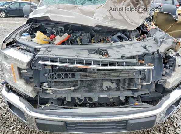 1FTEX1CB1JKF68199 2018 FORD F150 Желто-коричневый Вид задней части салона