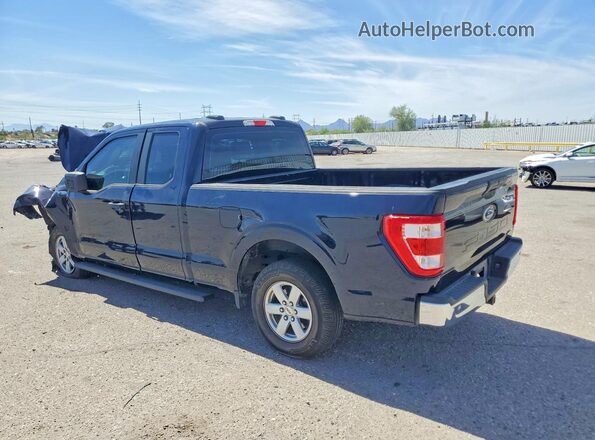 1FTEX1CB2NKF25285 2022 FORD F150 Синий Задняя левая четверть