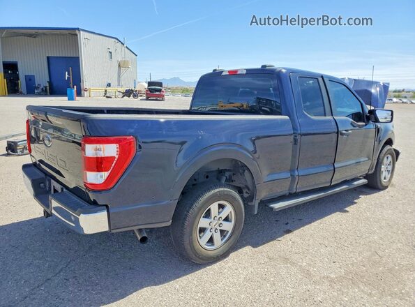 1FTEX1CB2NKF25285 2022 FORD F150 Синий Задняя правая четверть