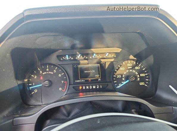 1FTEX1CB4JFB52267 2018 FORD F150 Gray Instrument cluster view