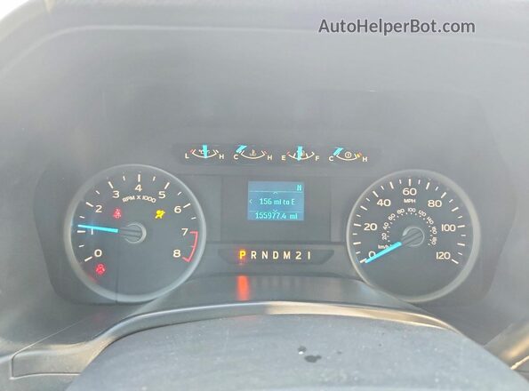 1FTEX1CB4KKD36410 2019 FORD F150 Черный Вид щитка приборов