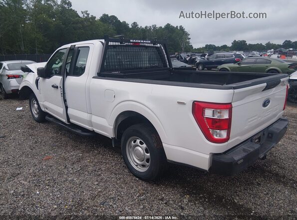1FTEX1CB4MFB02960 2021 FORD F150 White Trasero izquierdo