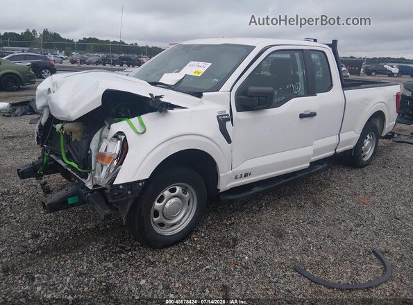 1FTEX1CB4MFB02960 2021 FORD F150 White Vista tres cuartos delantera izquierda
