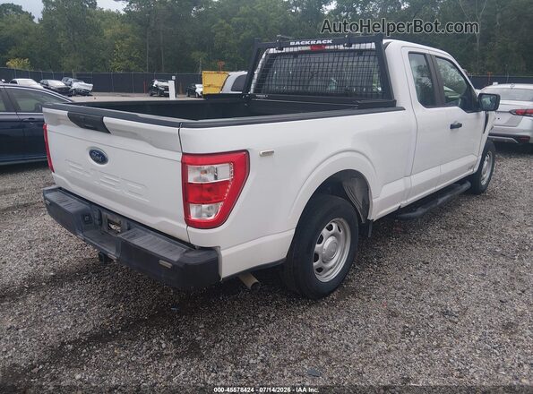 1FTEX1CB4MFB02960 2021 FORD F150 White Trasero derecho
