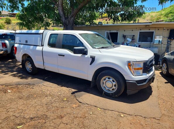 1FTEX1CB4MKE44898 2021 FORD F150 White Delantero derecho