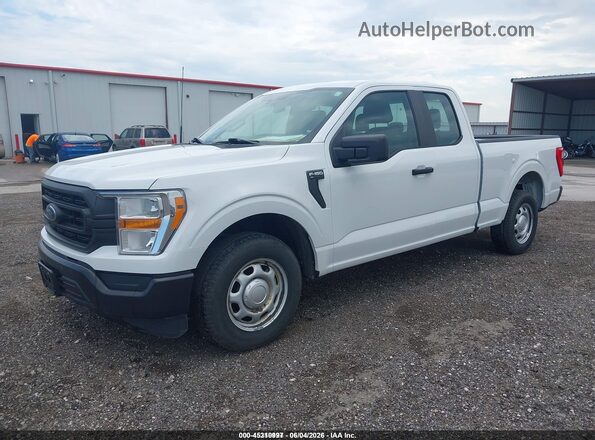 1FTEX1CB5MFB81233 2021 FORD F150 White Передня ліва чверть