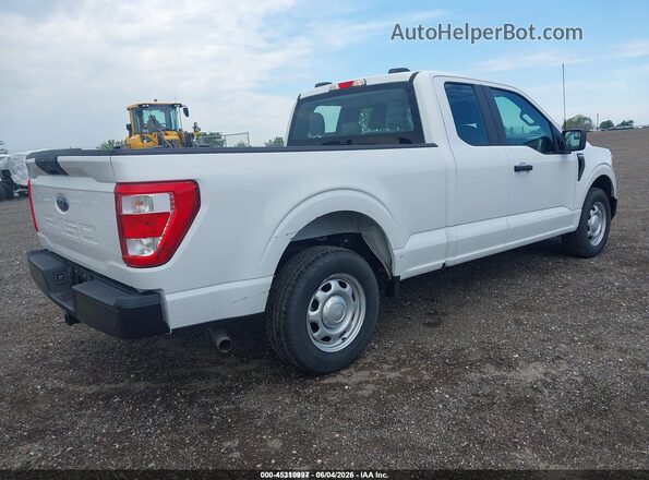 1FTEX1CB5MFB81233 2021 FORD F150 White Задня права чверть