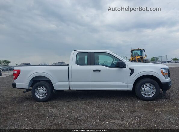1FTEX1CB5MFB81233 2021 FORD F150 White Вид задньої частини салону