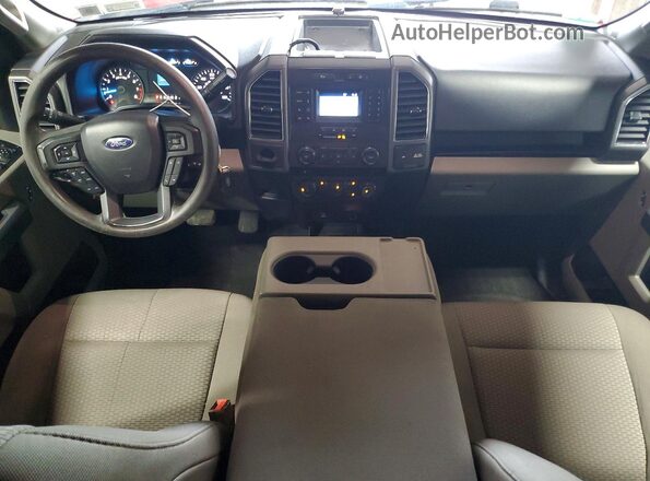 1FTEX1CB7JFE16985 2018 FORD F150 Red Առջևի վահանակի տեսք