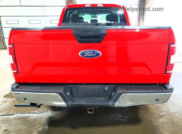 1FTEX1CB7JFE16985 2018 FORD F150 Red Հետևի տեսք