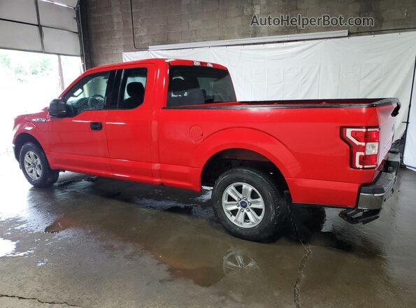 1FTEX1CB7JFE16985 2018 FORD F150 Red Սալոնի 360 աստիճան տեսք