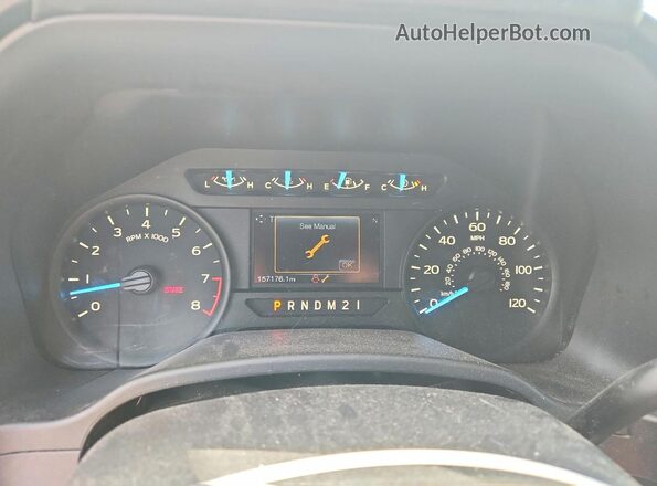 1FTEX1CB7JKF86786 2018 FORD F150 Белый Вид щитка приборов