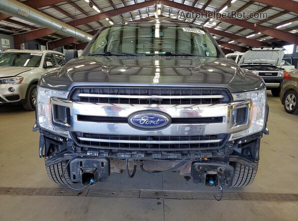 1FTEX1CB7LFA73419 2020 FORD F150 Gray Front view