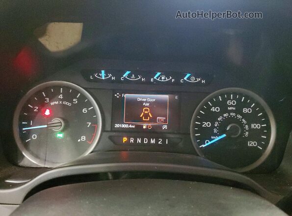 1FTEX1CB7LFA73419 2020 FORD F150 Gray Instrument cluster view