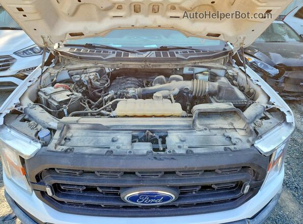 1FTEX1CB7MKD70232 2021 FORD F150 White Rear interior view
