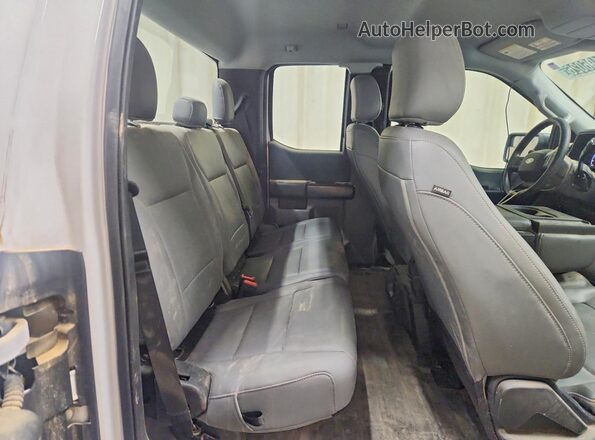 1FTEX1CB7MKD70232 2021 FORD F150 White Rear seats view
