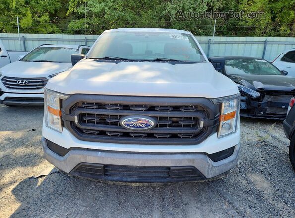 1FTEX1CB7MKD70232 2021 FORD F150 White Front view