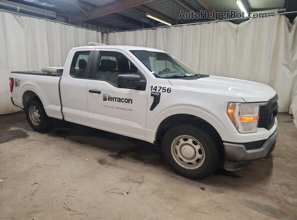 1FTEX1CB7MKD70232 2021 FORD F150 White 