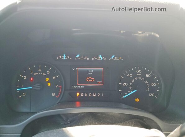 1FTEX1CB9KFB64822 2019 FORD F150 White Սարքավորումների վահանակի տեսք