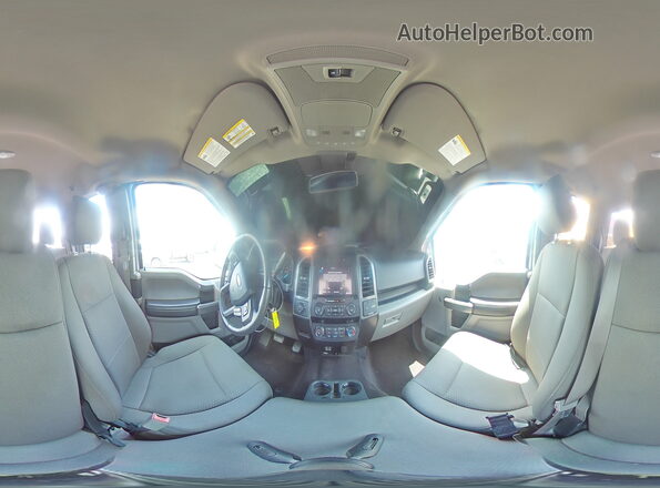 1FTEX1CB9KKD36015 2019 FORD F150 Silver Vista interior de 360 grados