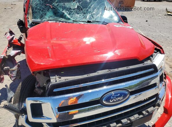 1FTEX1CBXJFA01093 2018 FORD F150 Red უკანა სალონის ხედი