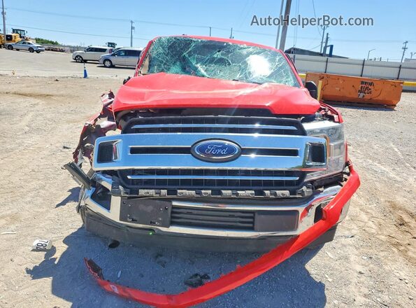 1FTEX1CBXJFA01093 2018 FORD F150 Red წინა ხედი