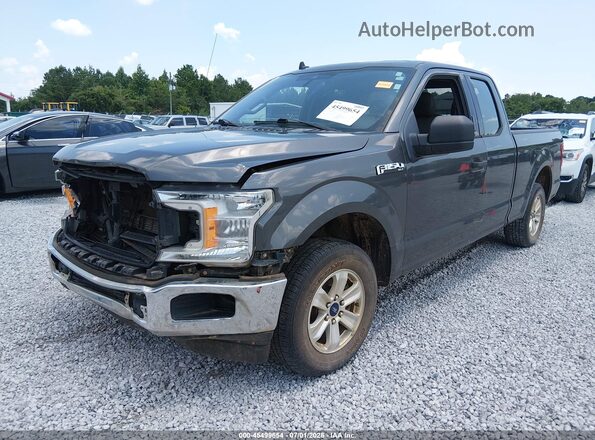 1FTEX1CBXKKD34449 2019 FORD F150 Gray Առջևի ձախ երեք քառորդ տեսարան