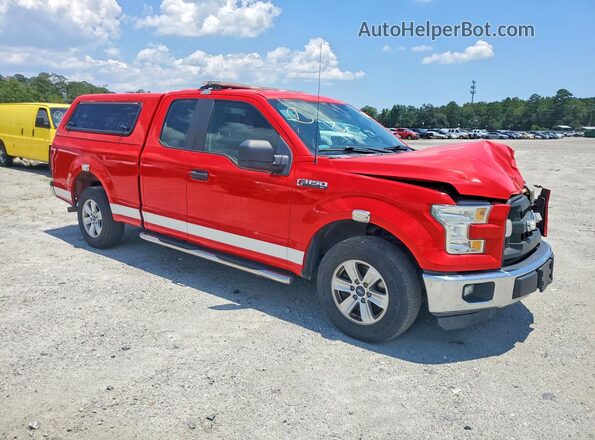 1FTEX1CF6GFD00415 2016 FORD F150 Red Delantero derecho