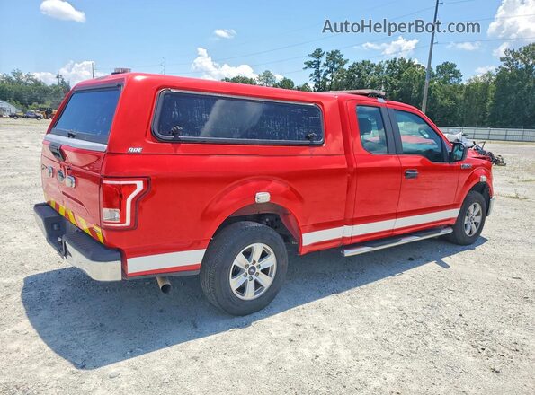 1FTEX1CF6GFD00415 2016 FORD F150 Red Trasero derecho