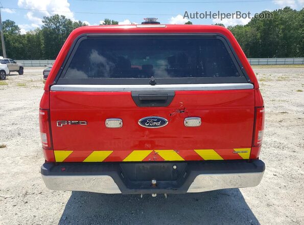 1FTEX1CF6GFD00415 2016 FORD F150 Red Vista trasera
