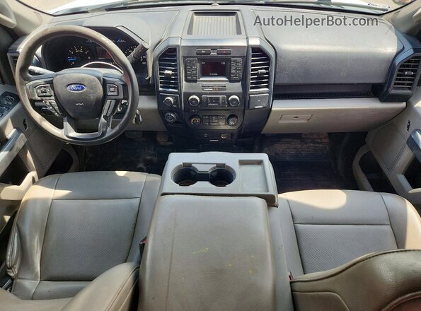 1FTEX1CG0GKF56162 2016 FORD F150 White Widok deski rozdzielczej