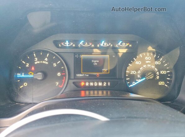 1FTEX1CG0GKF56162 2016 FORD F150 White Widok zestawu wskaźników