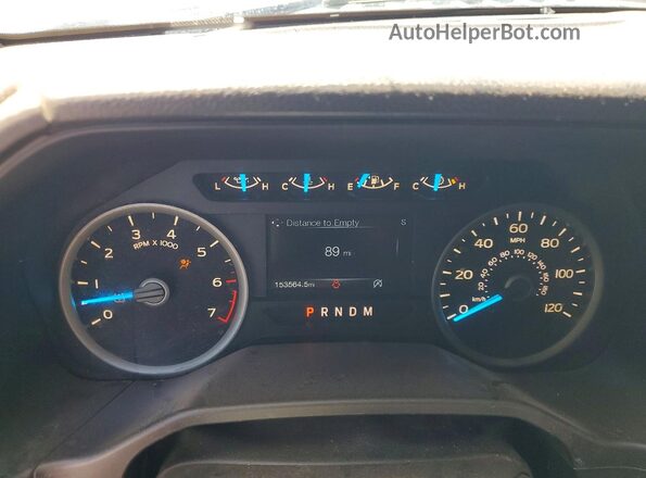 1FTEX1CG0HFA48199 2017 FORD F150 Белый Вид щитка приборов