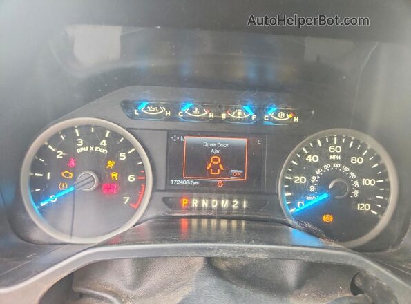 1FTEX1CP0GKE50312 2016 FORD F150 White ხელსაწყოთა პანელის ხედი