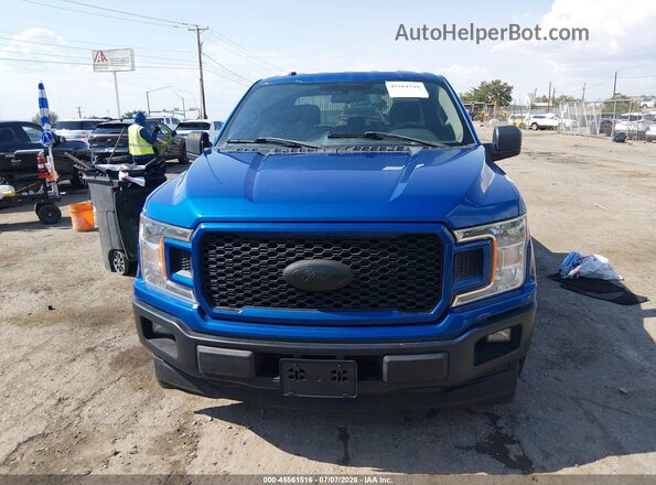 1FTEX1CP0JKE23389 2018 FORD F150 Blue ხელსაწყოთა პანელის ხედი
