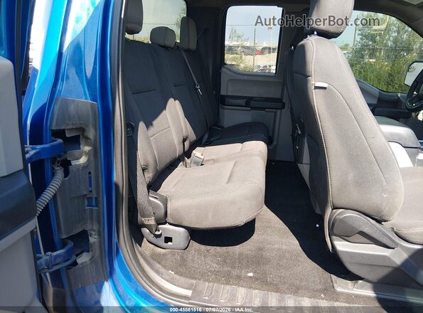 1FTEX1CP0JKE23389 2018 FORD F150 Blue VIN კოდის სტიკერის ხედი