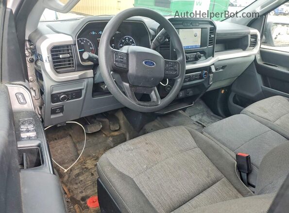 1FTEX1CP0NKE62960 2022 FORD F150 White Dashboard view