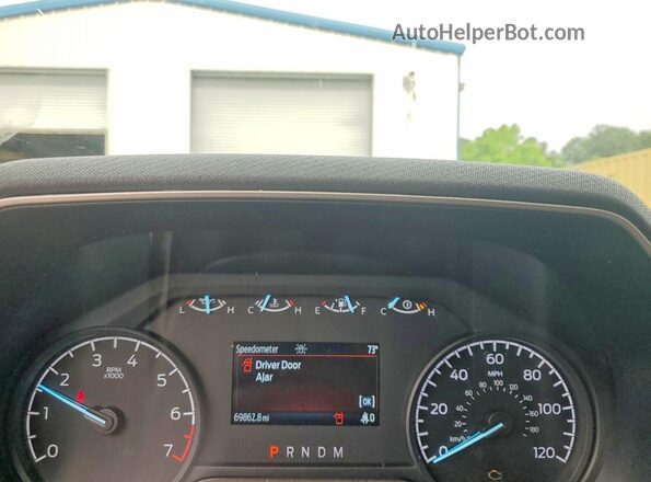 1FTEX1CP0NKE62960 2022 FORD F150 White Instrument cluster view
