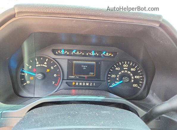 1FTEX1CP1GFC78901 2016 FORD F150 Gray Вид щитка приладів