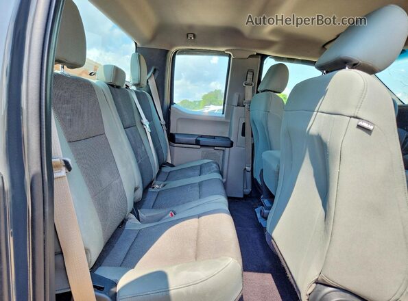 1FTEX1CP1GFC78901 2016 FORD F150 Gray Вид задніх сидінь