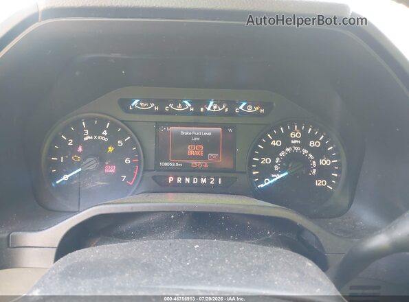 1FTEX1CP1GKF63251 2016 FORD F150 White Vista de los asientos traseros