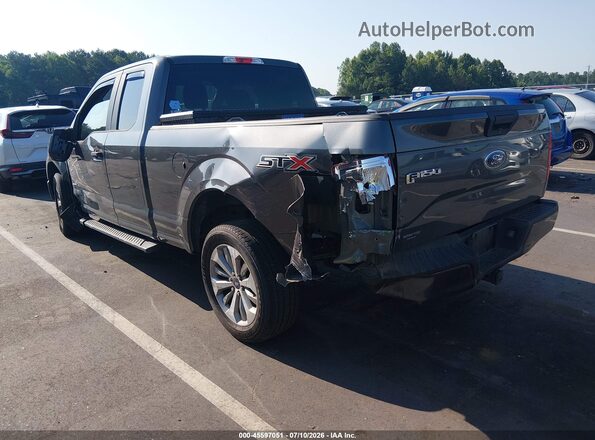 1FTEX1CP1HFC78396 2017 FORD F150 Gray Trasero izquierdo