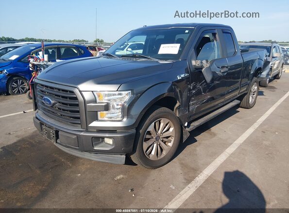 1FTEX1CP1HFC78396 2017 FORD F150 Gray Vista tres cuartos delantera izquierda