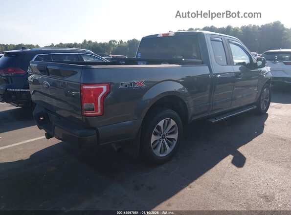1FTEX1CP1HFC78396 2017 FORD F150 Gray Trasero derecho