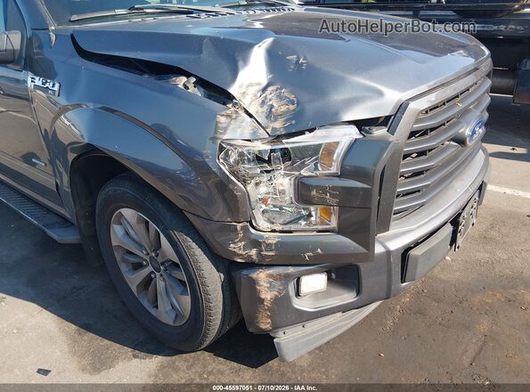 1FTEX1CP1HFC78396 2017 FORD F150 Gray Vista frontal