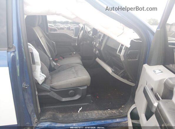 1FTEX1CP1JKG08549 2018 FORD F150 Blue Vista interior delantera