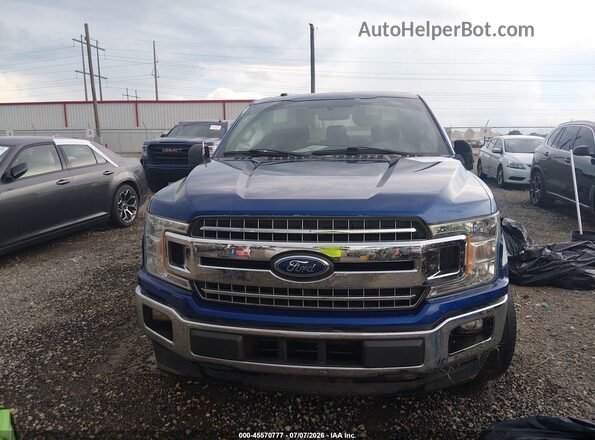 1FTEX1CP1JKG08549 2018 FORD F150 Blue Vista del cuadro de instrumentos