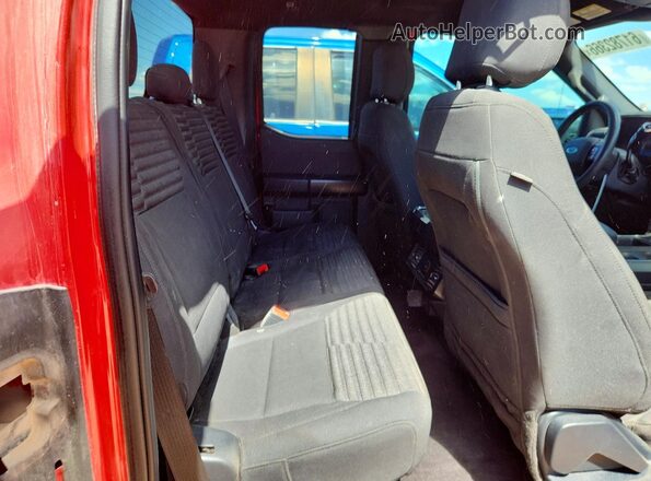 1FTEX1CP1MKD60842 2021 FORD F150 Red Вид задніх сидінь