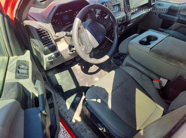 1FTEX1CP2KKD07645 2019 FORD F150 Red Dashboard view
