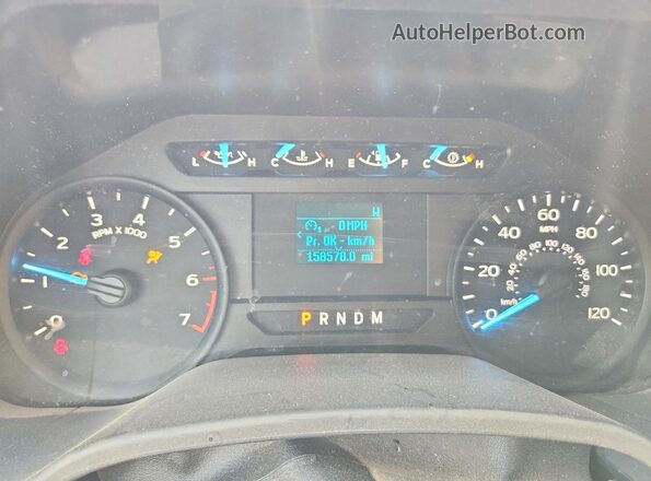 1FTEX1CP2KKD07645 2019 FORD F150 Red Instrument cluster view